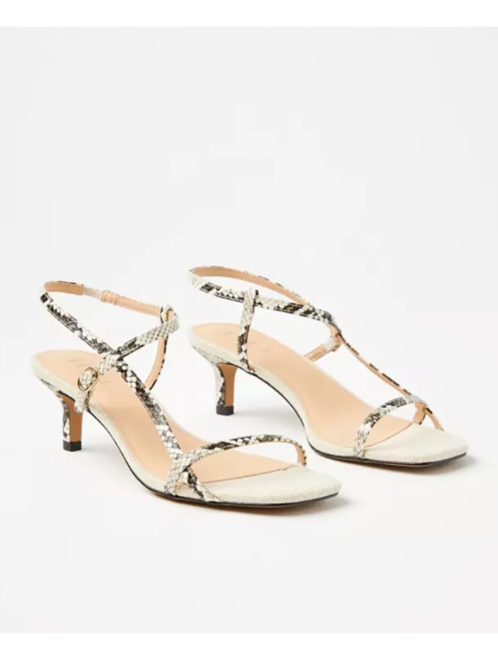 LOFT Skinny Strap Kitten Heel Sandals